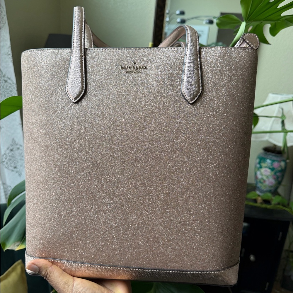 Kate Spade Rose Gold Metallic Tote